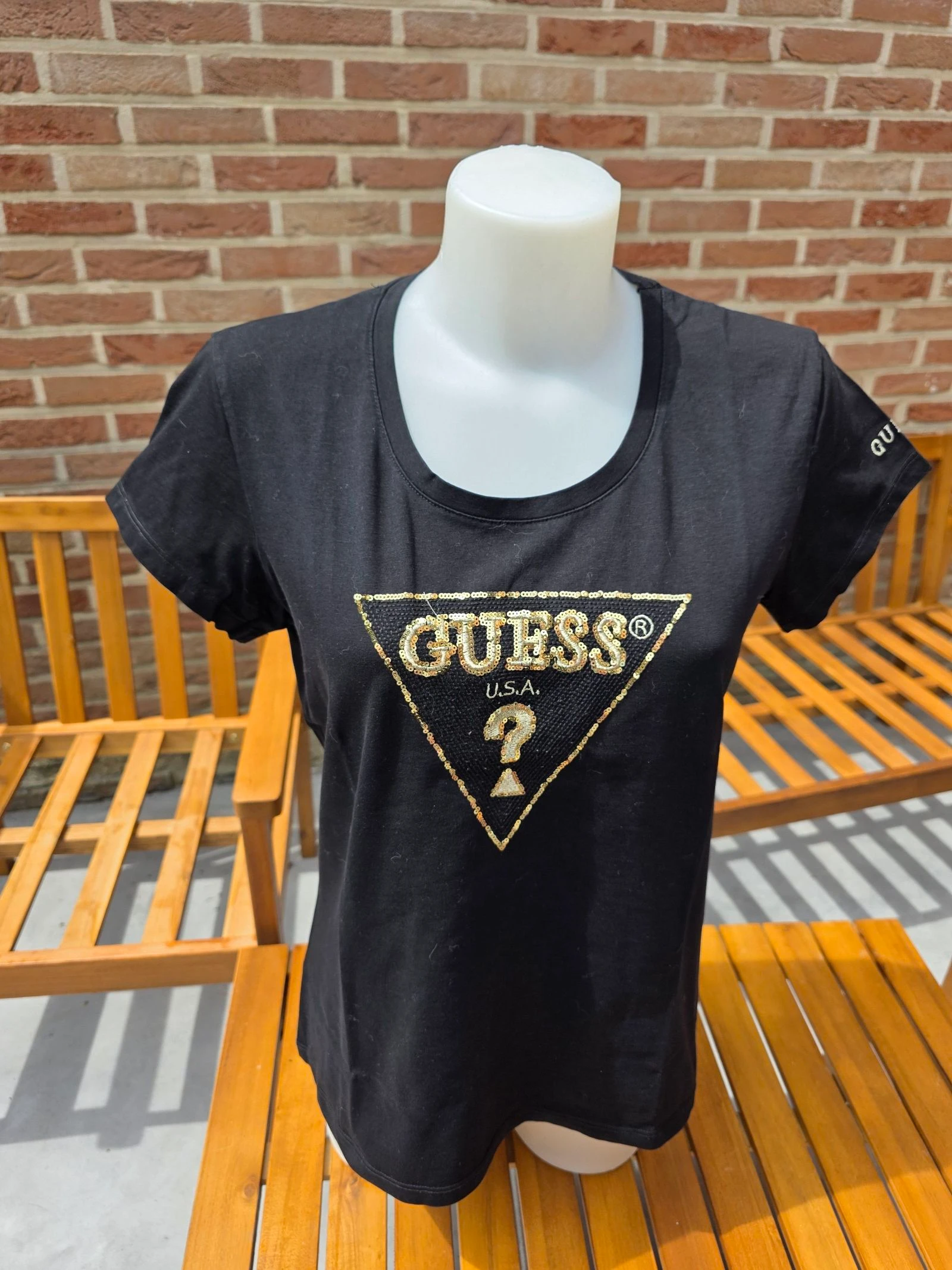 Guess rhinestone T-Shirt – photo 2